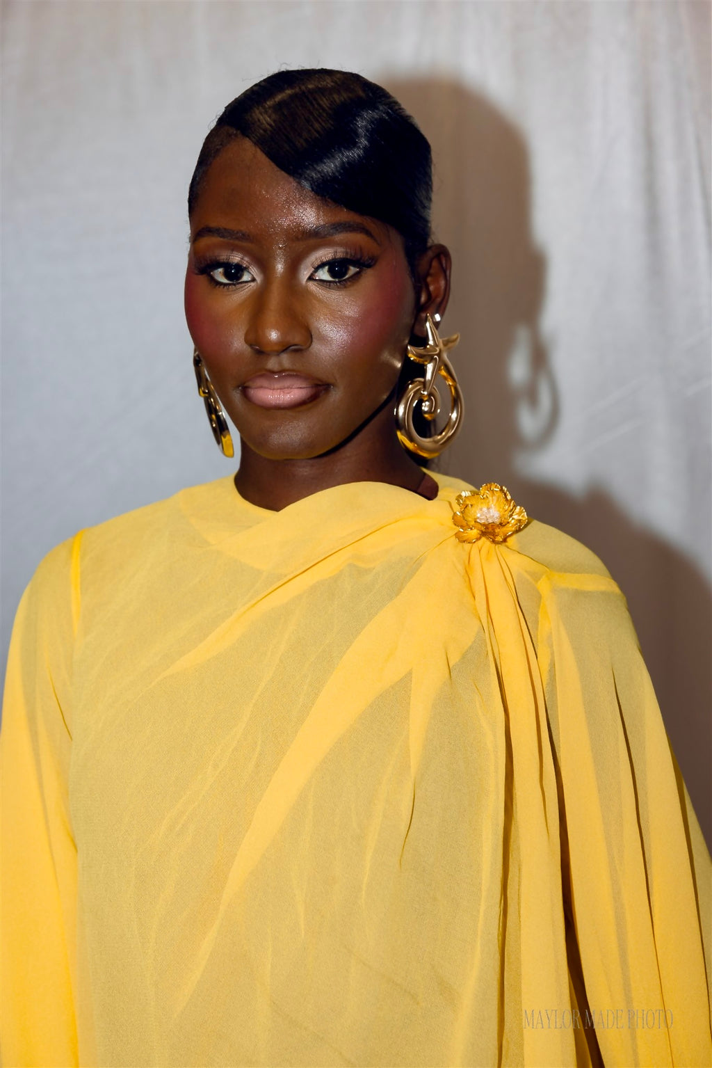 Golden Cocoon Dress