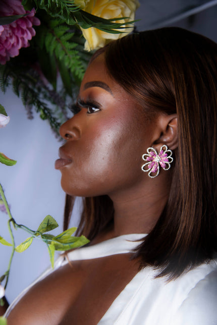 Blushing Petals Earring
