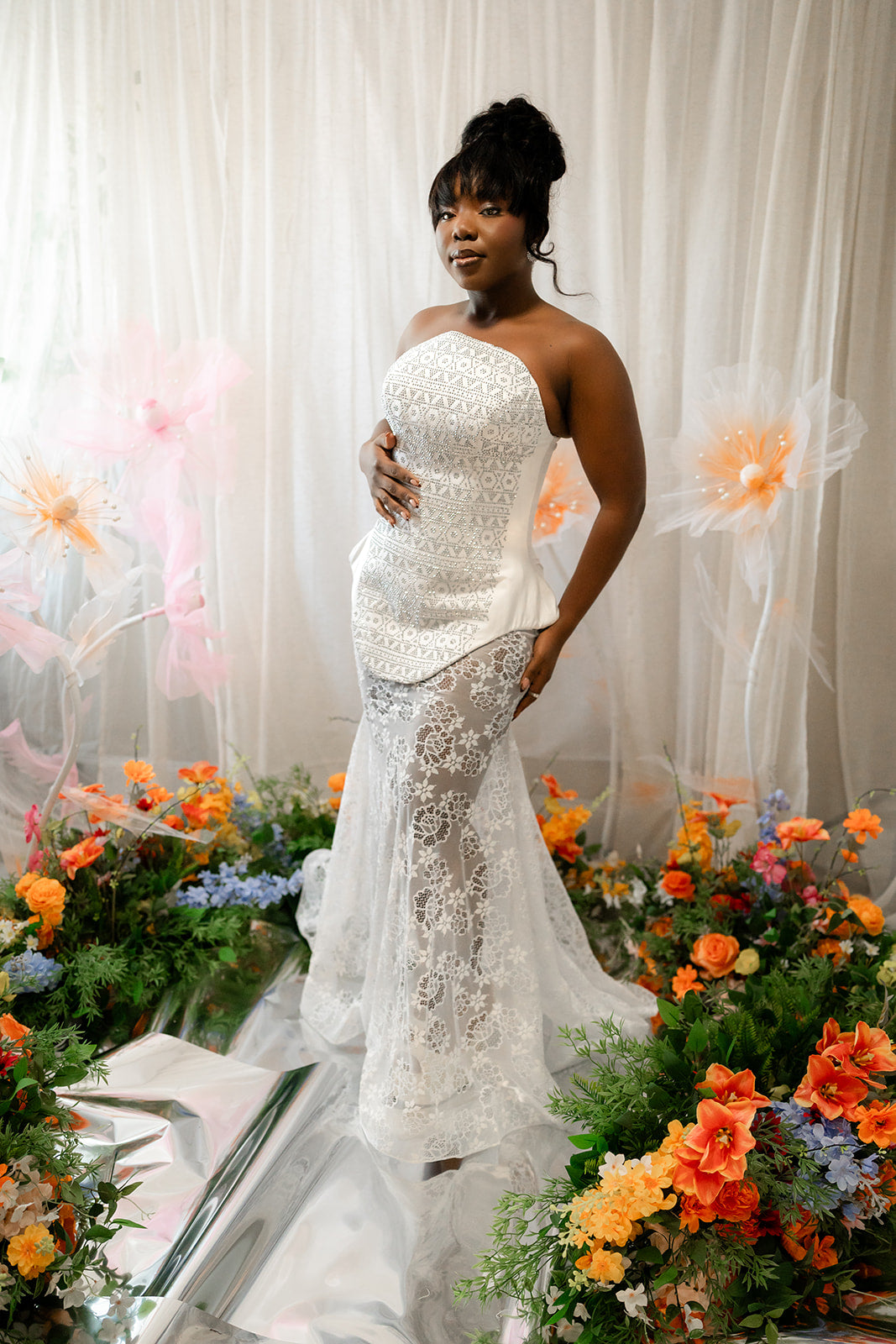 Diamond Dagger Bridal Robe