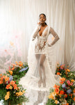 Laced Illusion Bridal Robe