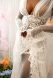 Laced Illusion Bridal Robe