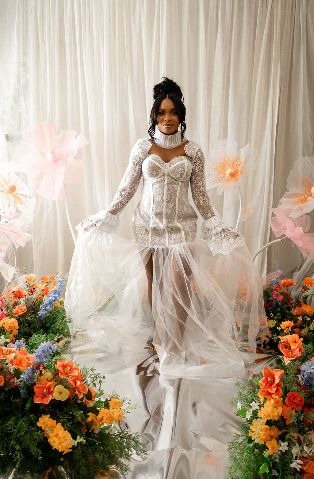 Poison Lace Bridal Robe